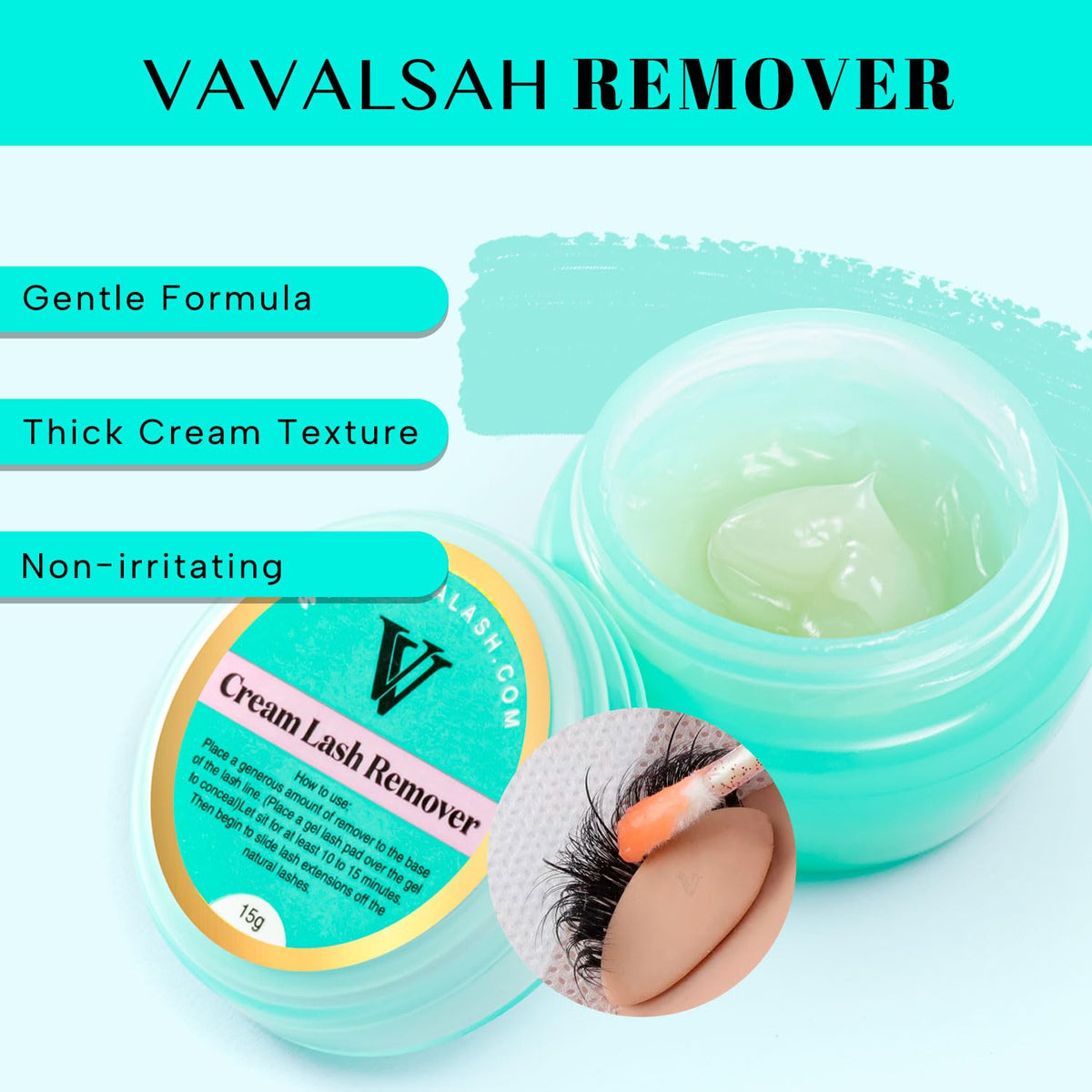 VAVALASH cream texture close-up highlighting controlled consistency