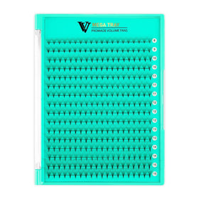 VAVALASH tray front view showing 320 premade volume fans, ideal for efficient refill
