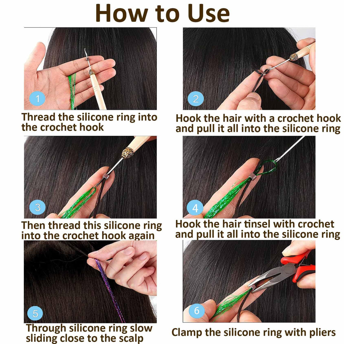 VCAY curved needles with sewing thread rolls for neat sew-in repairs