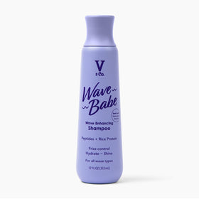 V&CO Wave Babe front bottle view showing label and recycled packaging benefit