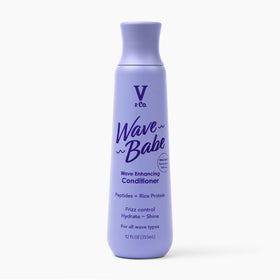 V&Co Wave Babe front packaging showing the 12 fl oz bottle and label benefits