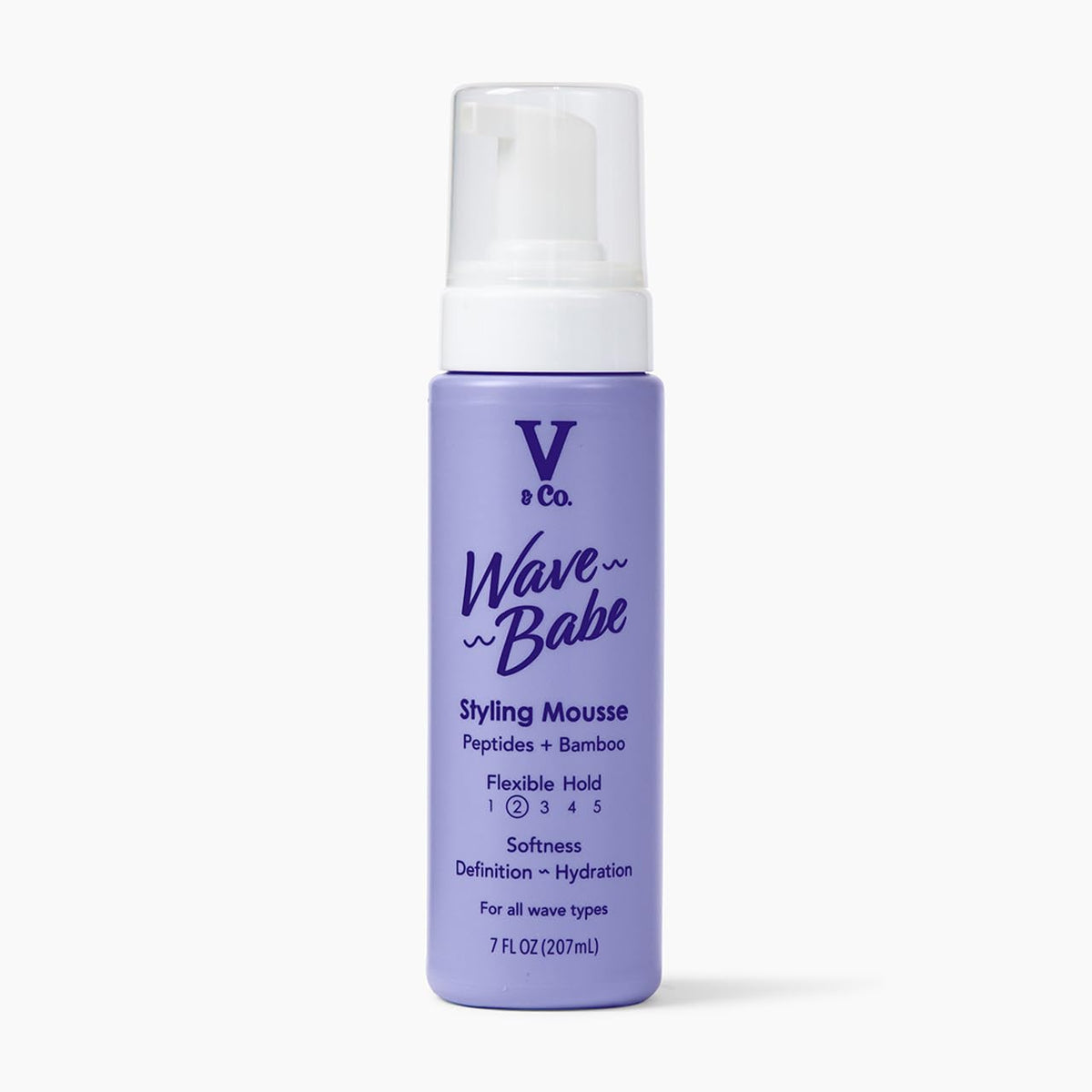 V&CO Wave Babe front packaging showing product and branding benefit: easy styling