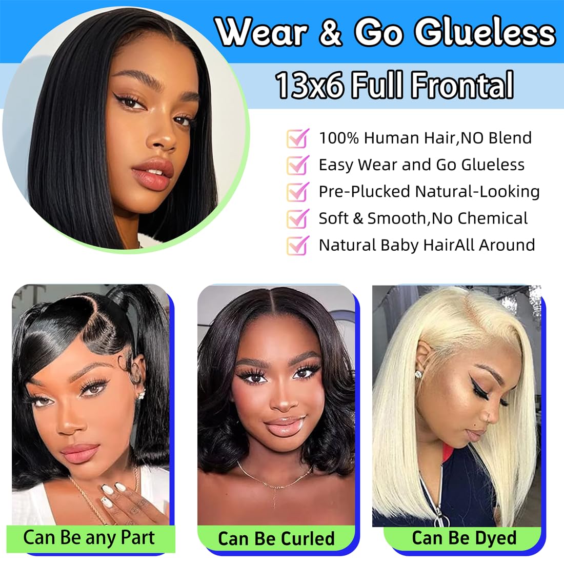 VCVVCV side profile styled bob illustrating smooth straight shape and volume