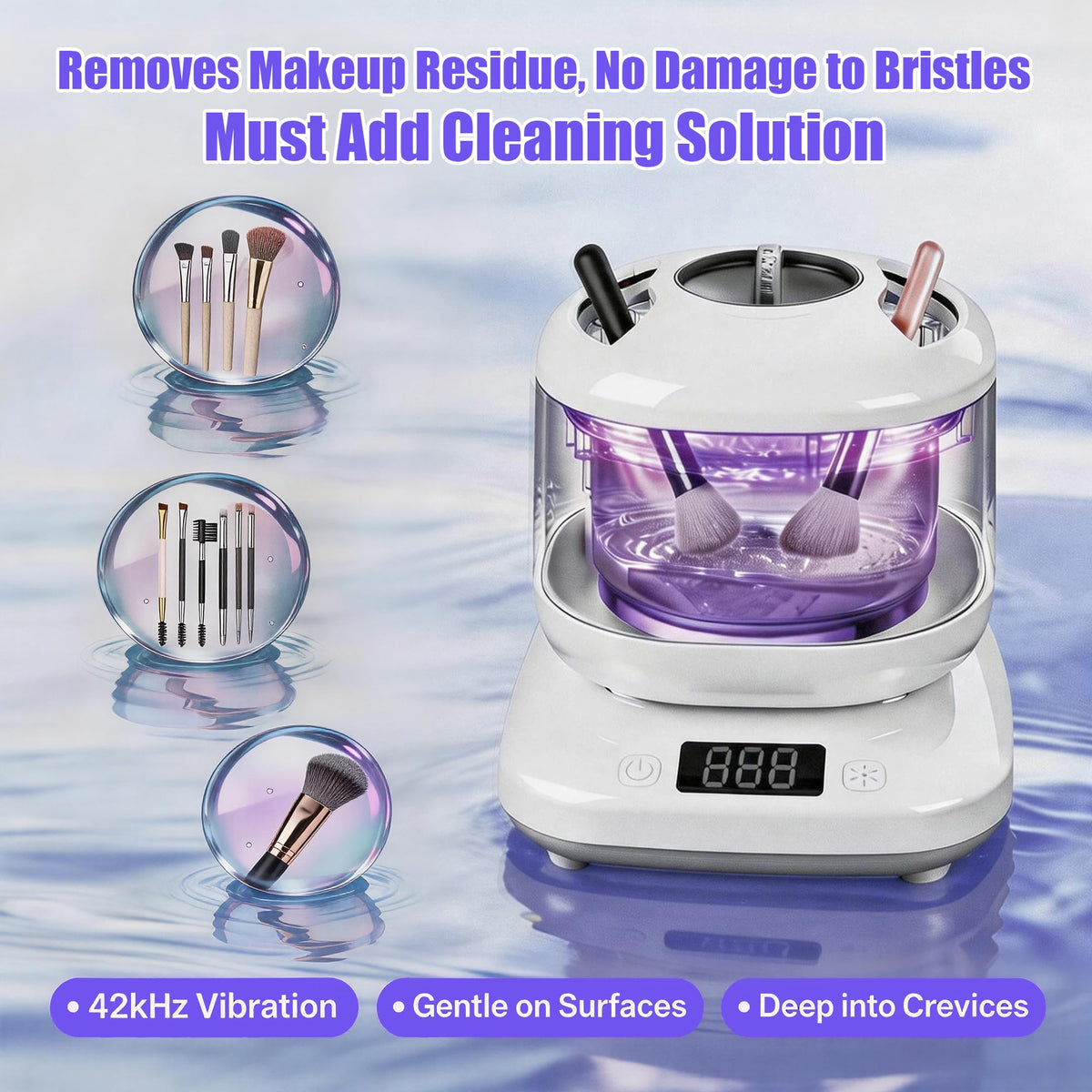 Vcyems stainless steel removable tank for easy rinsing and safety