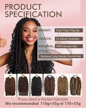 VDZ crochet hair being installed with hook showing ease and comfortable protective styling