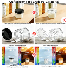 VEAIDE open jar filled with cream illustrating tidy dispensing