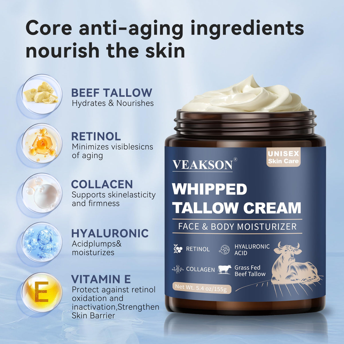 veakson manuka honey ingredient on spoon highlighting nourishing hydration benefit