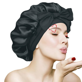 VECIIR front view bonnet showing smooth satin and protective shape benefit