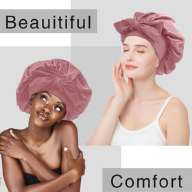 VECIIR on model with curly hair illustrating frizz control benefit