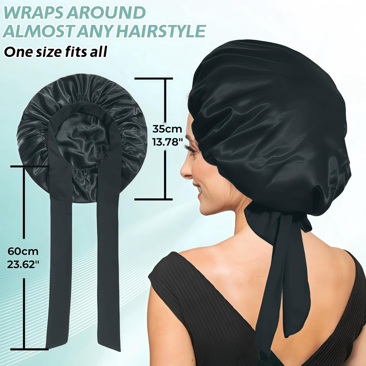 VECIIR size comparison with hand showing large diameter for voluminous styles