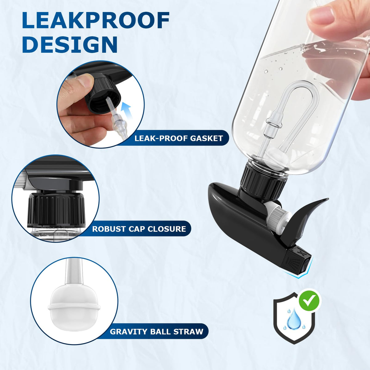 Veco foldable funnel attached to bottle for spill-free refills