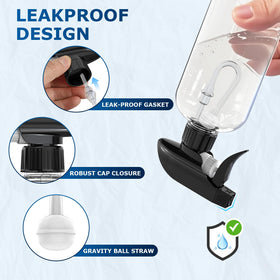 Veco foldable funnel attached to bottle for spill-free refills