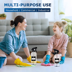 Veco bottles in a home cleaning setup illustrating multipurpose convenience