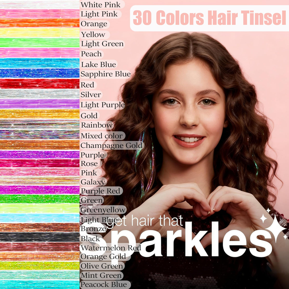 VEEFUN closeup of 30 color packs displaying variety and quick selection benefits