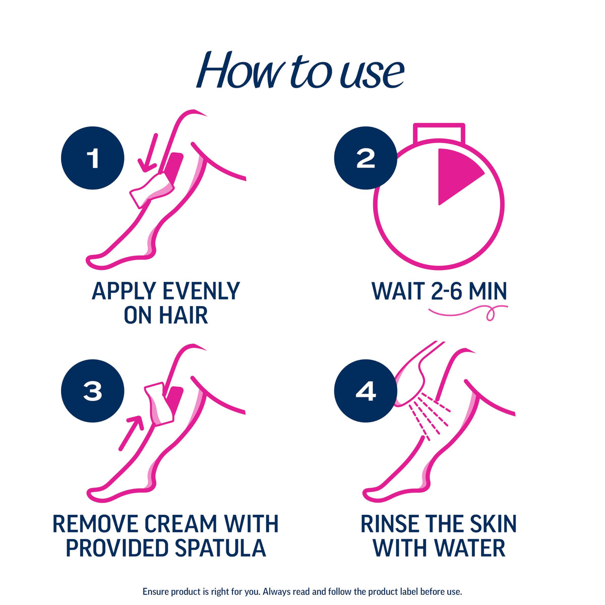 Veet results on leg after rinse showing smooth, hydrated skin finish
