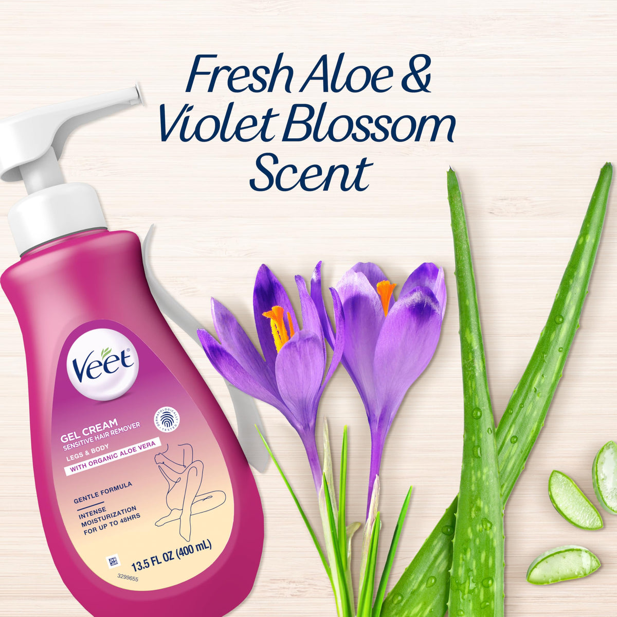 Smooth legs after Veet treatment showing long-lasting soft skin effect