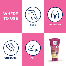 Veet before and after on legs showing smoother skin and longer-lasting result