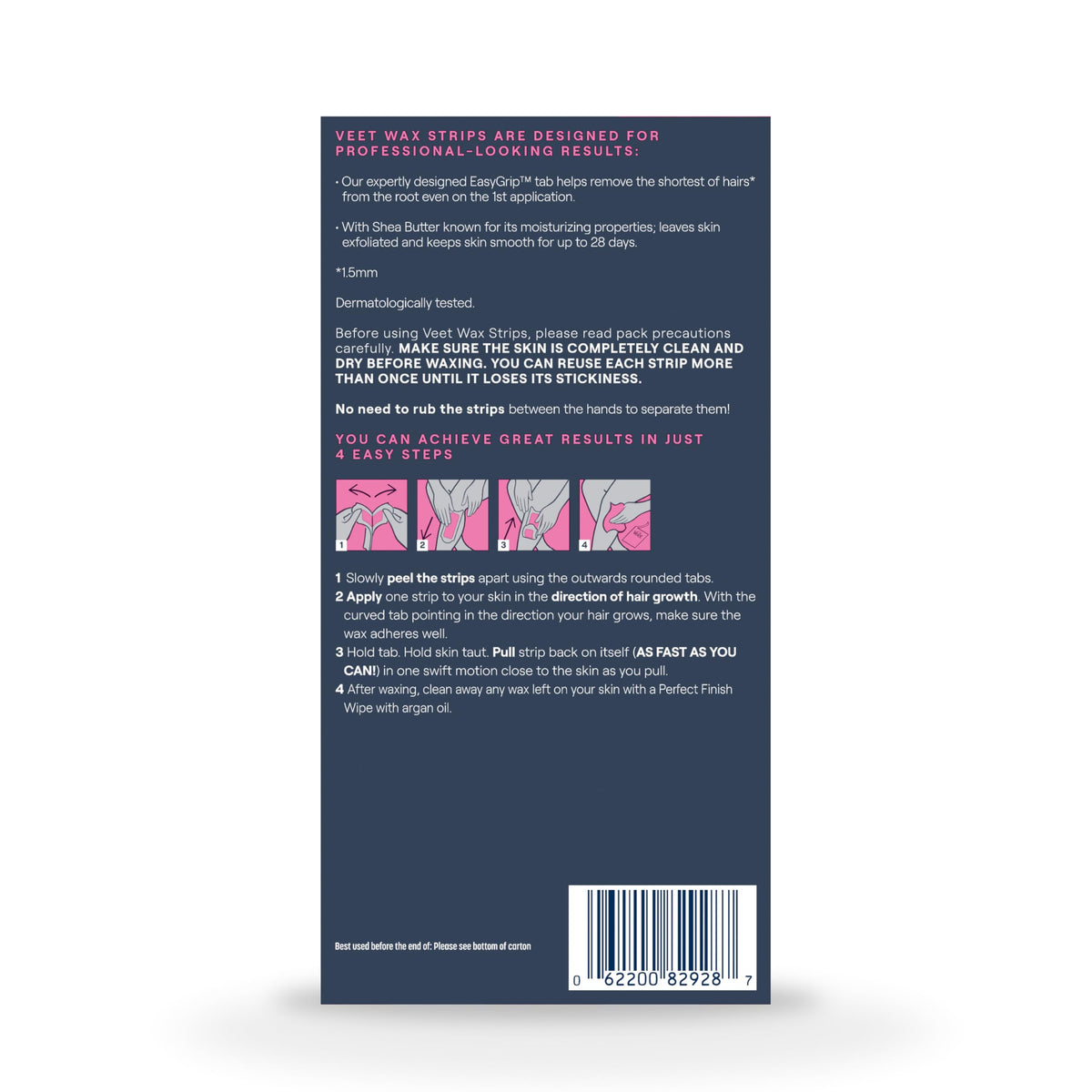 Veet kit on bathroom counter showing ready-to-use styling convenience