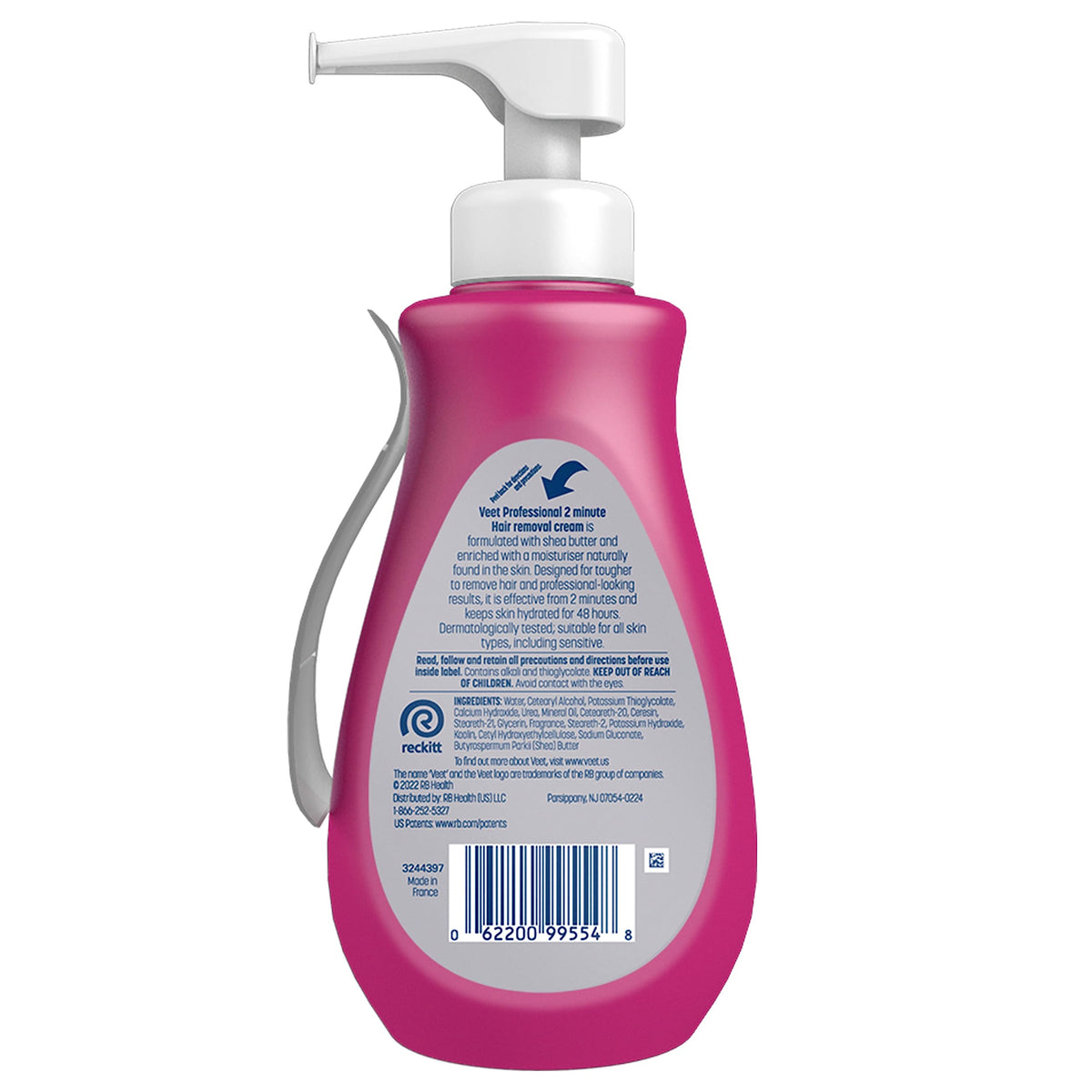 Veet on bathroom counter in lifestyle setting showing convenient at-home use