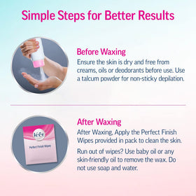 Veet kit staged in bathroom showing convenient at-home waxing