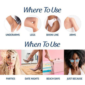 Veet Perfect Finish Wipes close-up to remove wax residue