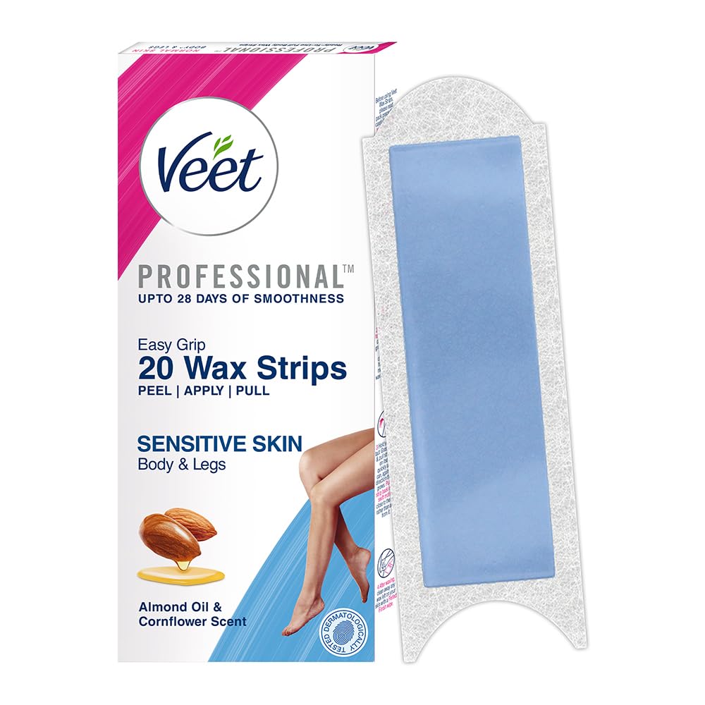 Veet sensitive front packaging showing kit contents and benefits