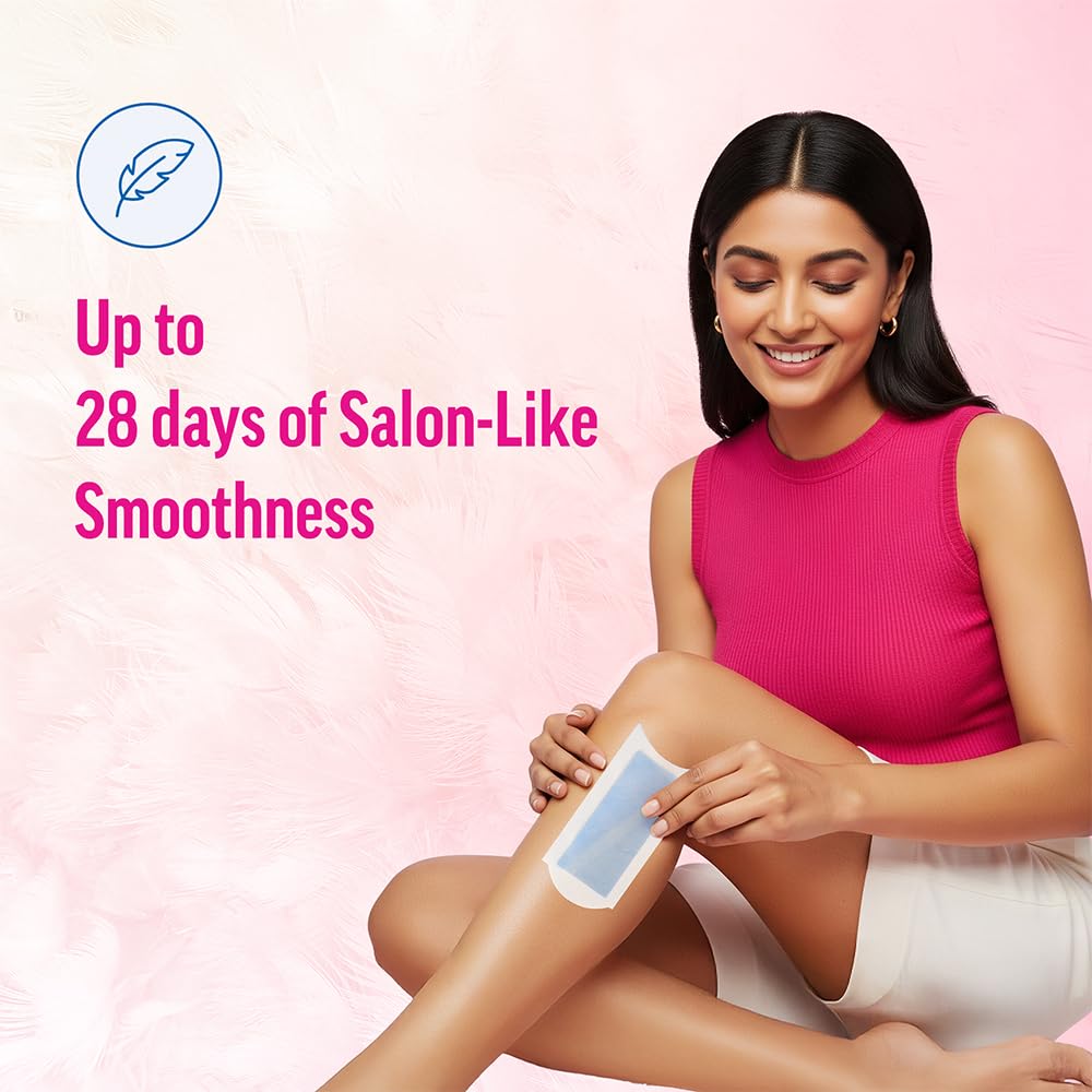 Veet sensitive strip in hand demonstrating easy application benefit