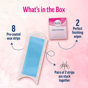 Veet sensitive kit next to ruler for size comparison and convenience