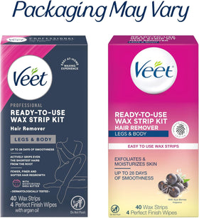 Veet close-up of wax strip texture highlighting smooth adhesion benefit
