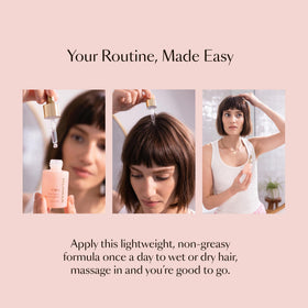 vegamour on bathroom shelf lifestyle image suggesting integration into routines