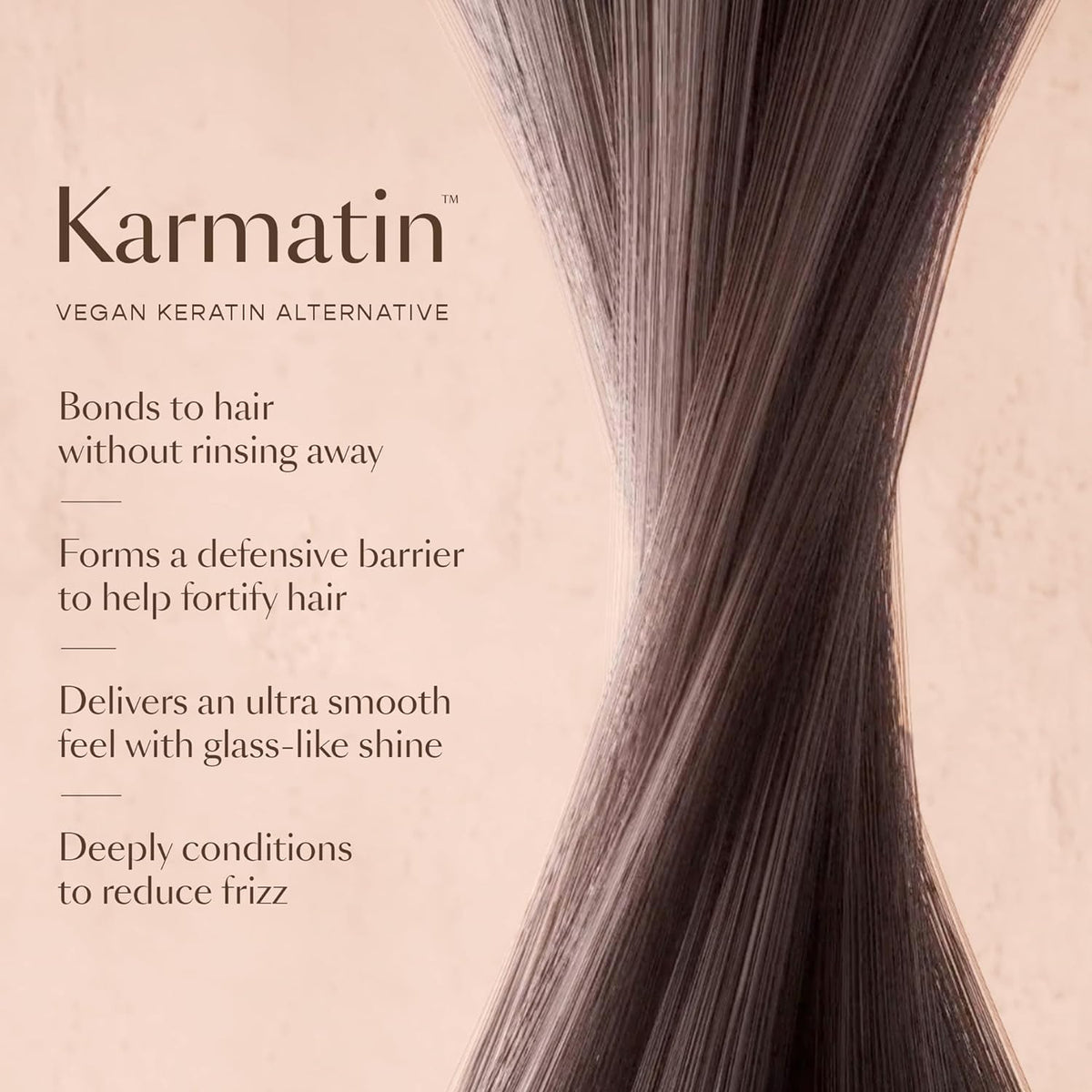 VEGAMOUR applying spray to damp hair for detangling and hydration