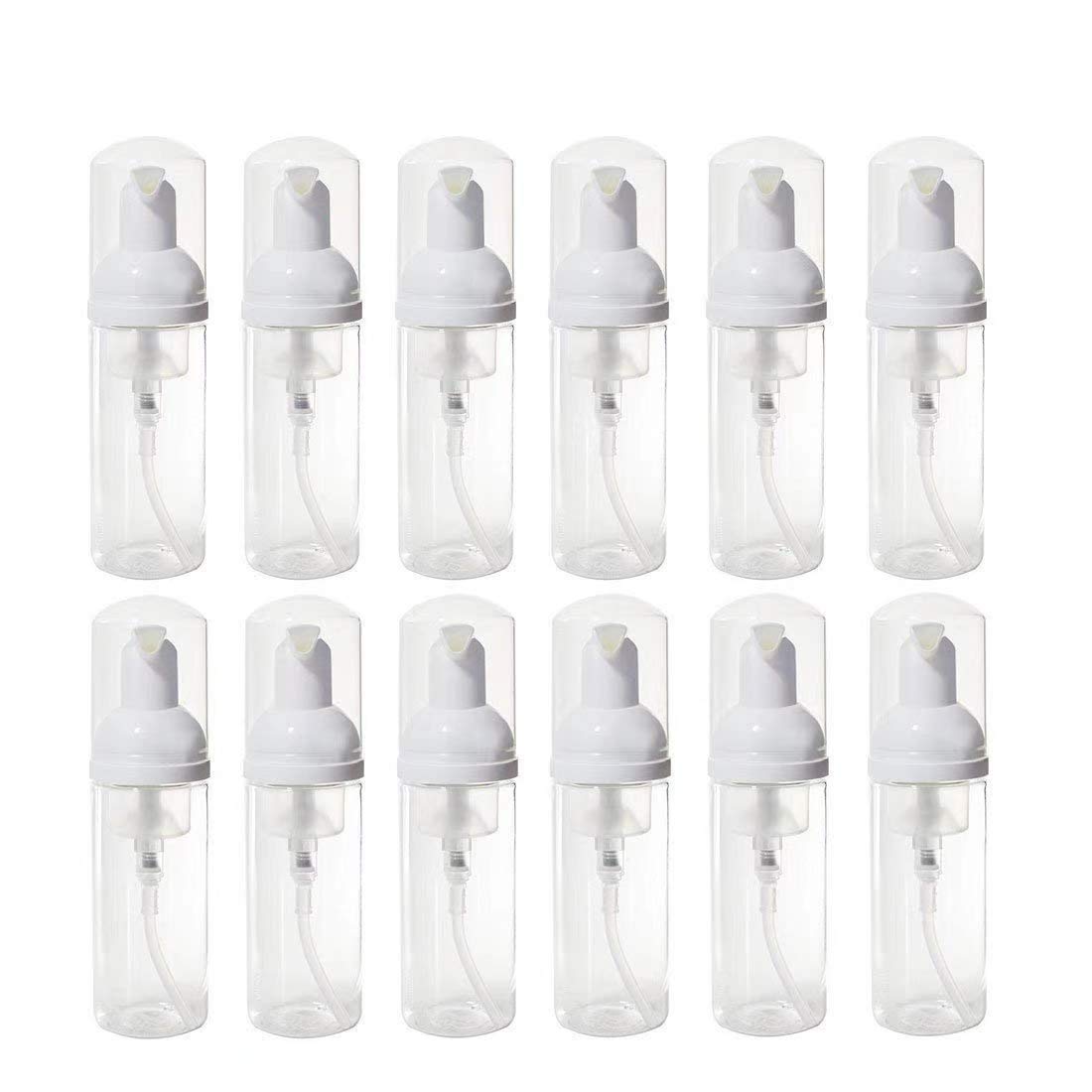VEIDIA front view of 12-pack foam pump bottles showing compact convenience