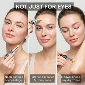 VELAMO ADVANCED beside sunscreen in travel kit suggesting on-the-go anti-aging benefit