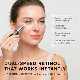 VELAMO ADVANCED open tip texture on skin illustrating smooth glide and hydration