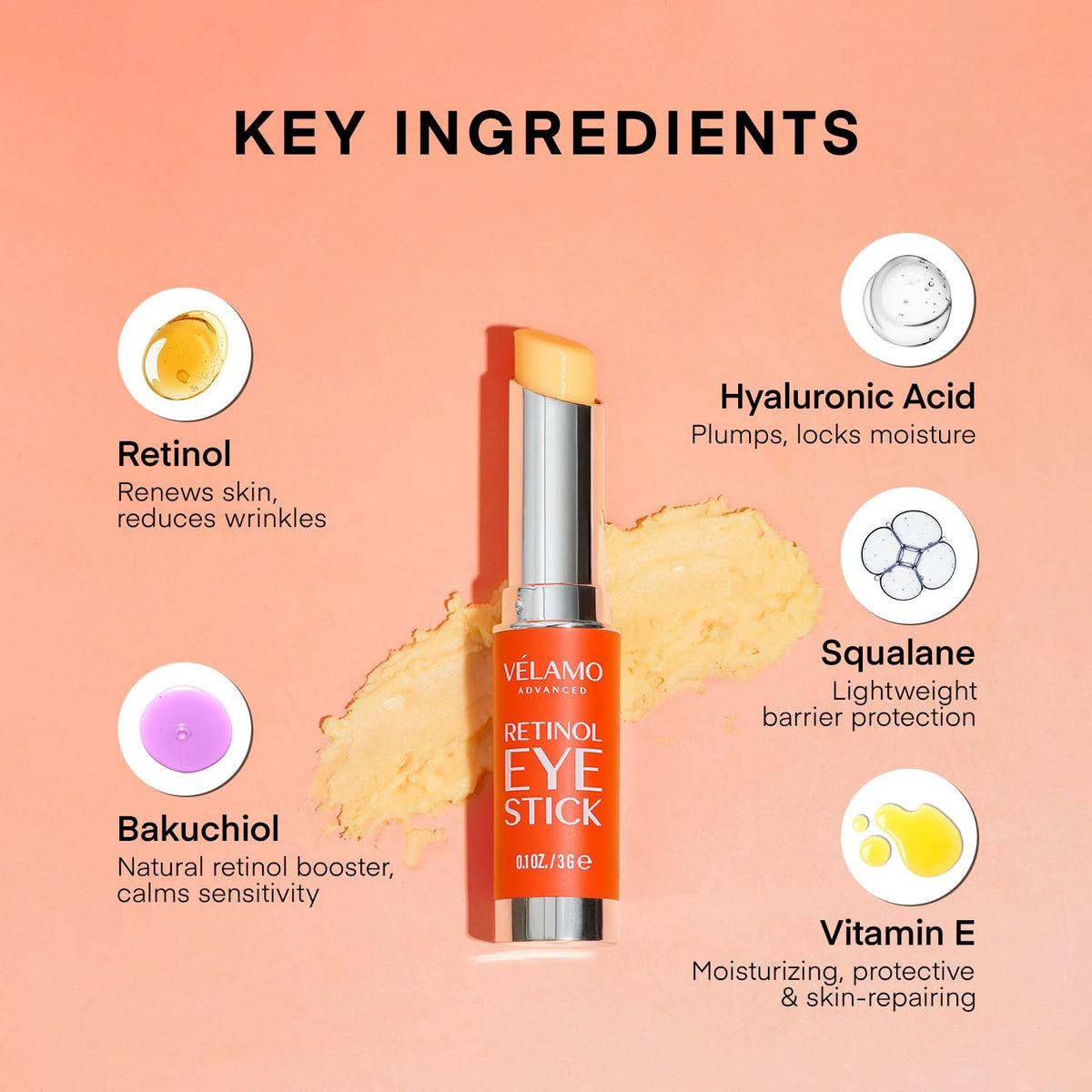 VELAMO ADVANCED close-up of balm texture highlighting smooth glide