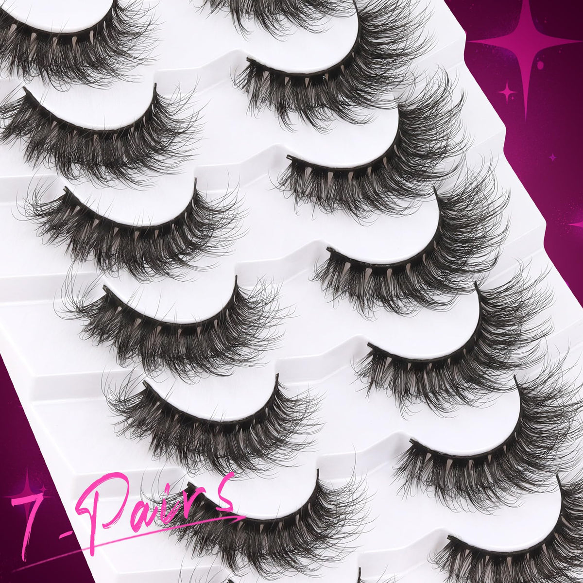 Veleasha lashes with applicator and glue for simple, accurate application