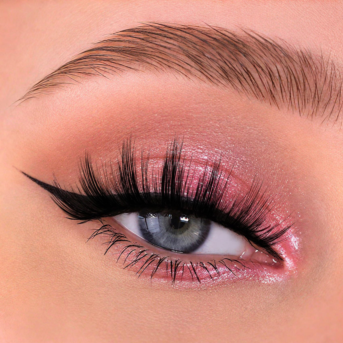 Veleasha close-up of faux mink fibers highlighting soft texture and natural finish