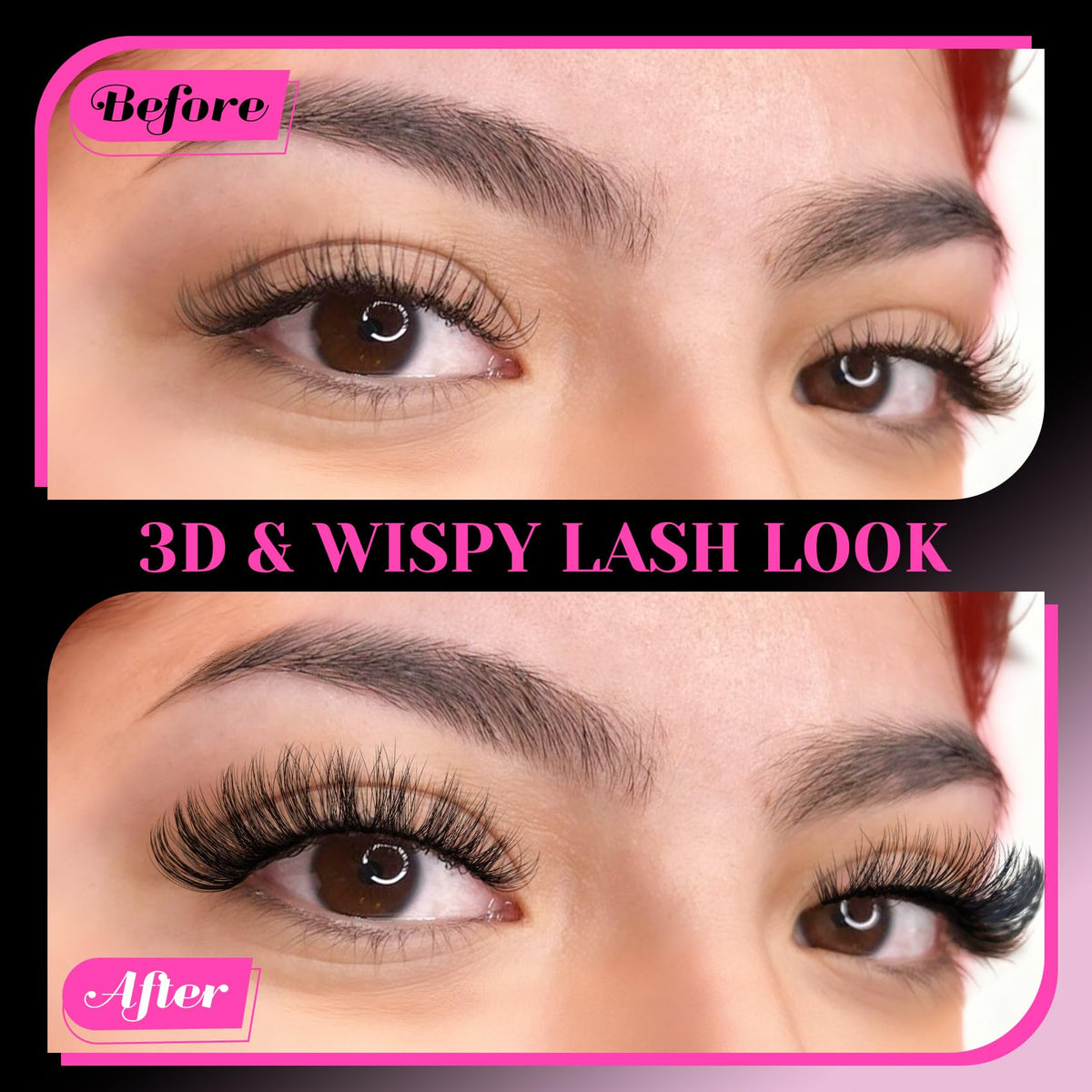 Veleasha lashes in hand to show size and easy trimming benefit