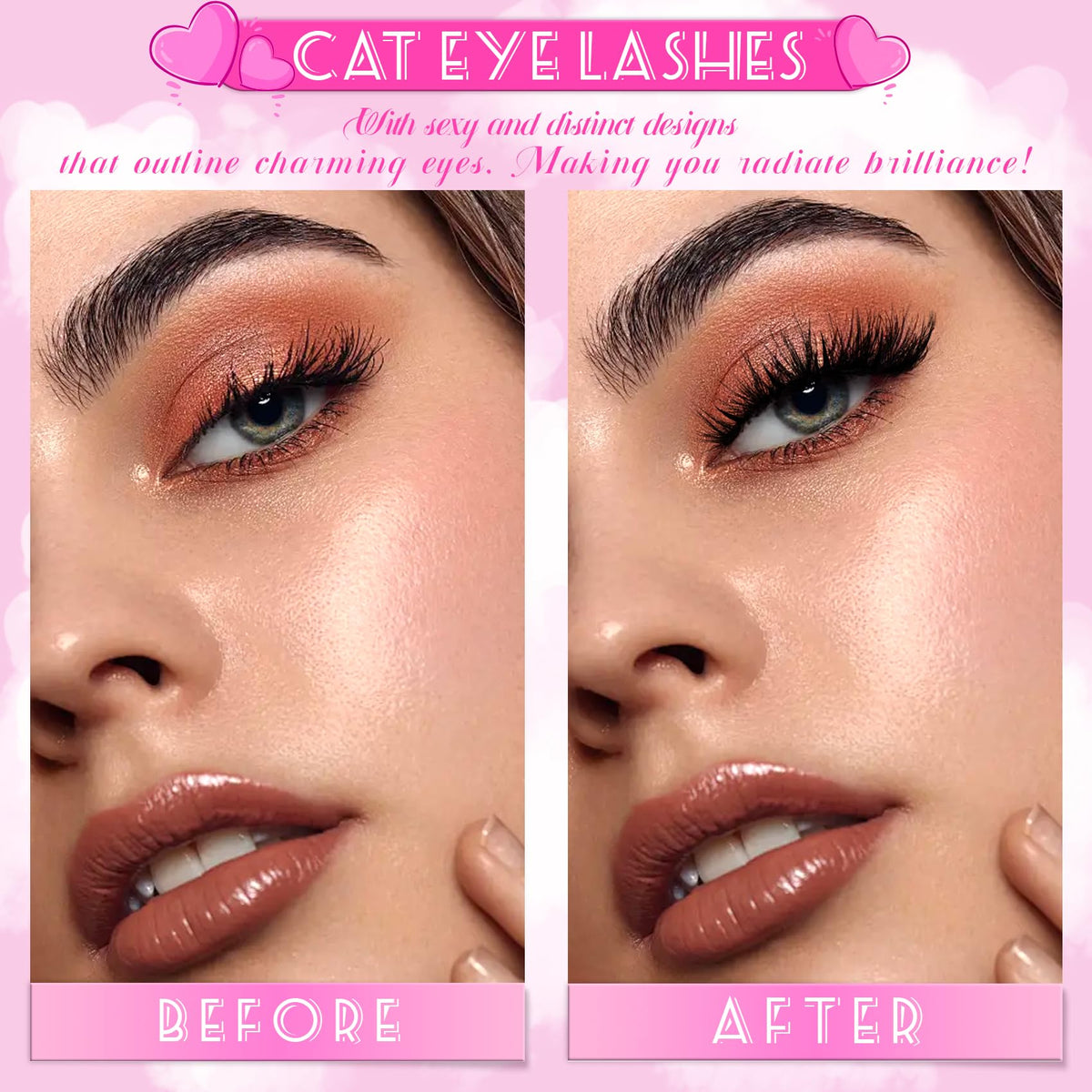 Veleasha lifestyle cosplay look showing dramatic doll-eye transformation