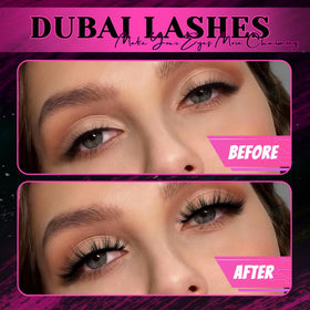Veleasha on model eye demonstrating wispy, volumizing effect