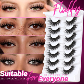 Veleasha lashes on model creating cat-eye lift for flattering eyes
