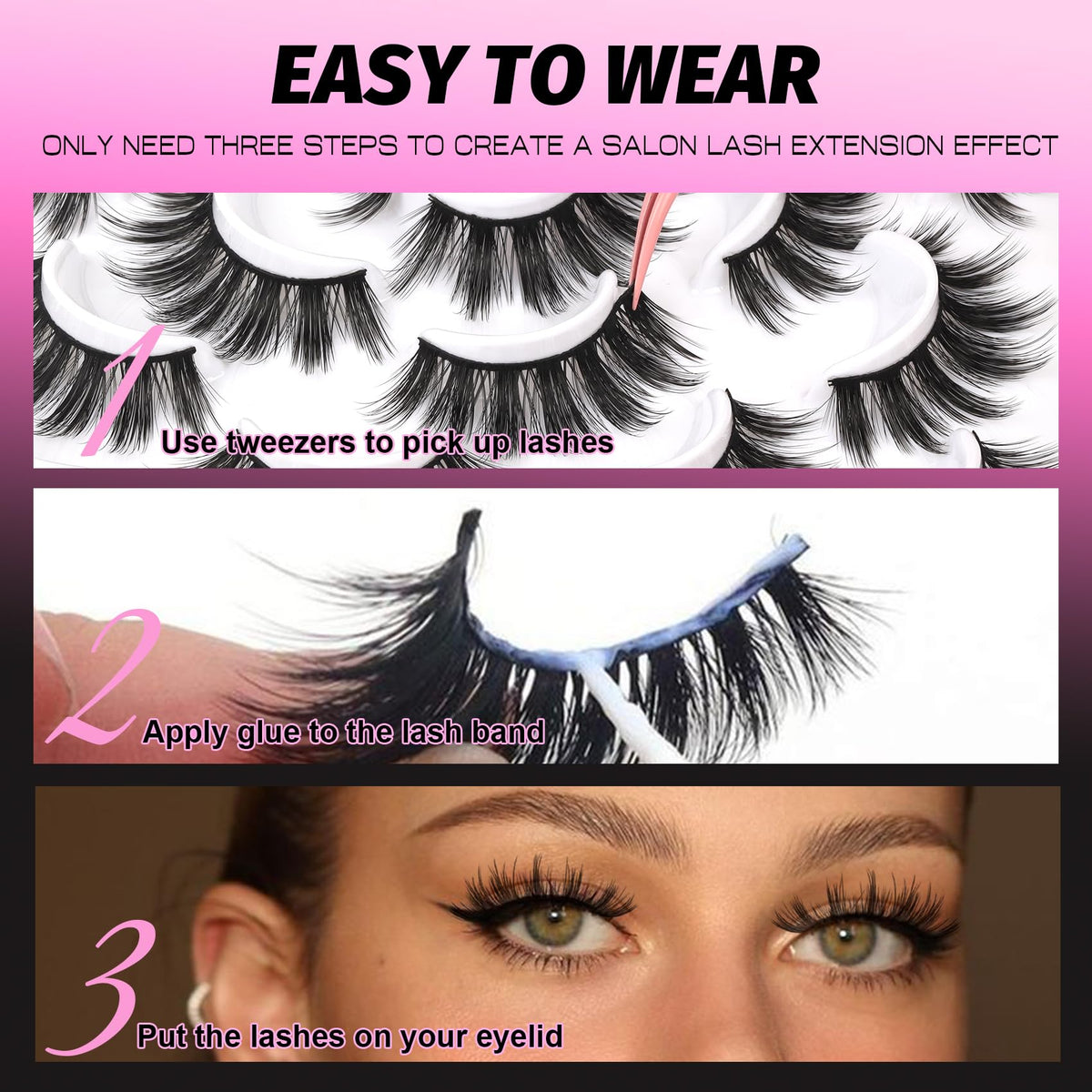 Veleasha lashes beside ruler showing 18mm length for accurate scale and proportion