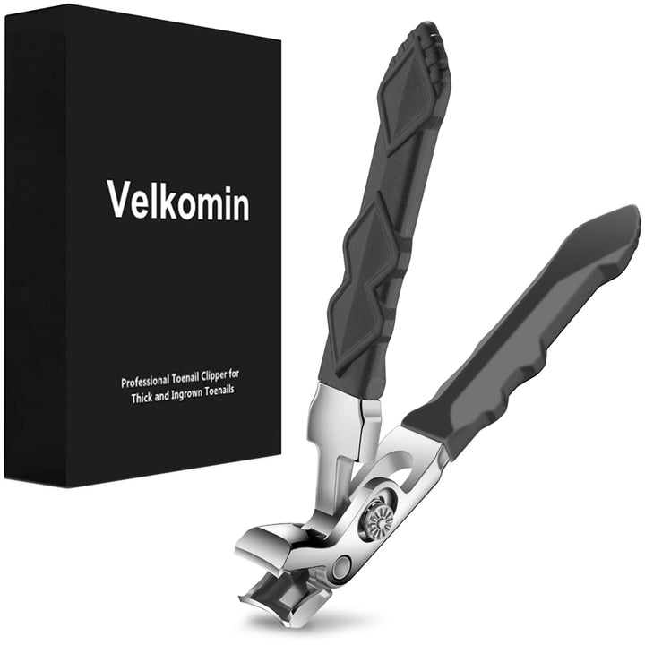 Velkomin front view of long-handle clippers shows ergonomic benefits