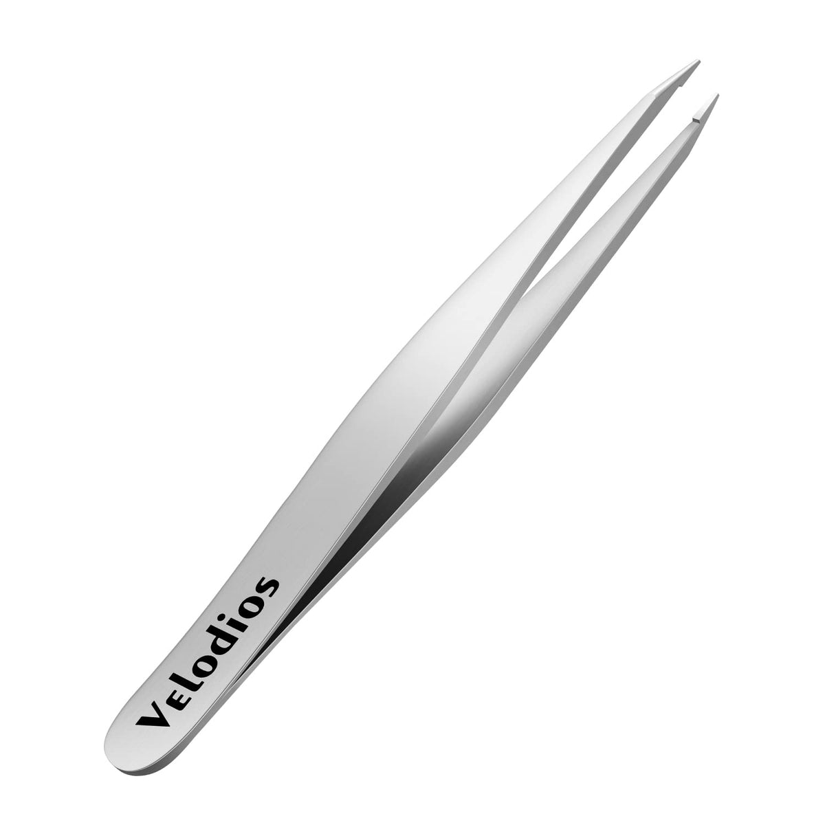 Velodios front view of tweezers showing professional alignment and precise grip