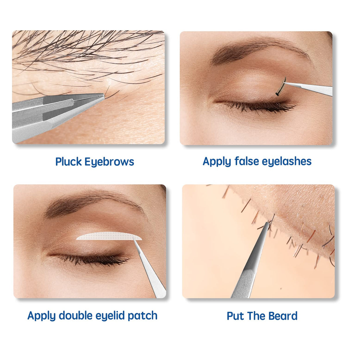 Velodios tweezers next to ruler showing compact size and travel-ready portability
