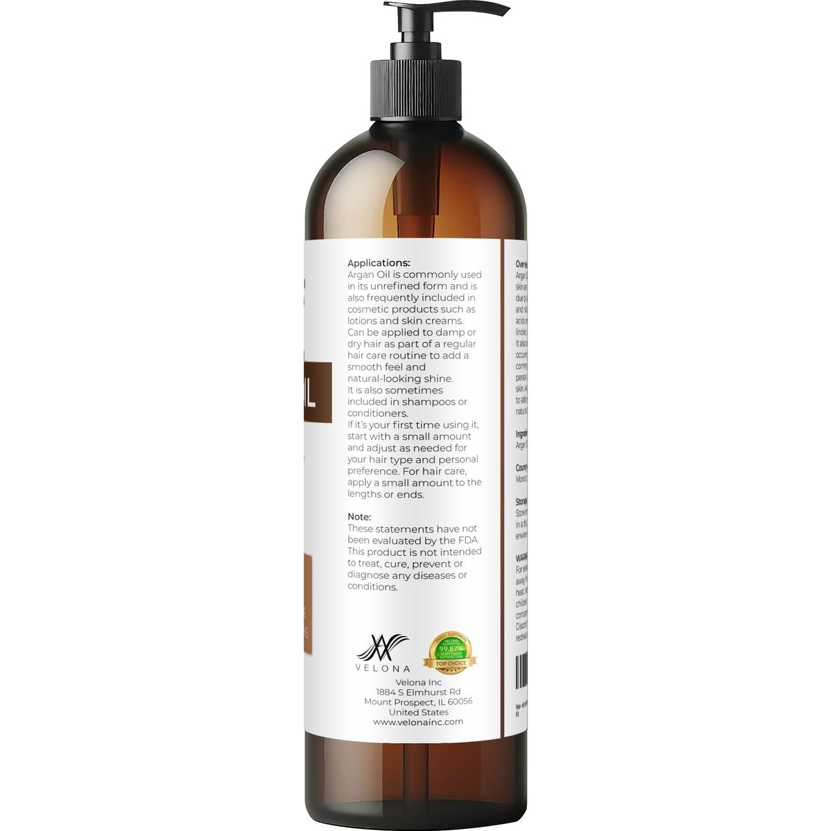 velona oil applied to hair ends demonstrating smoothness and shine benefit