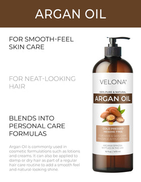 velona oil texture close-up displaying silky surface and lightweight feel