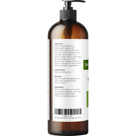 velona bottle with almonds and leaves showing natural source and purity benefit