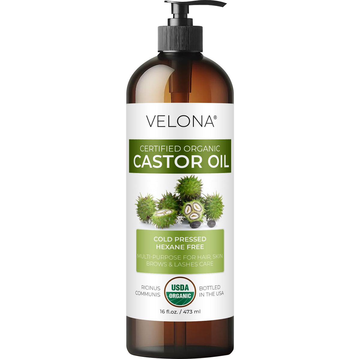 velona front packaging 16oz bottle showing label and pump for easy dispensing