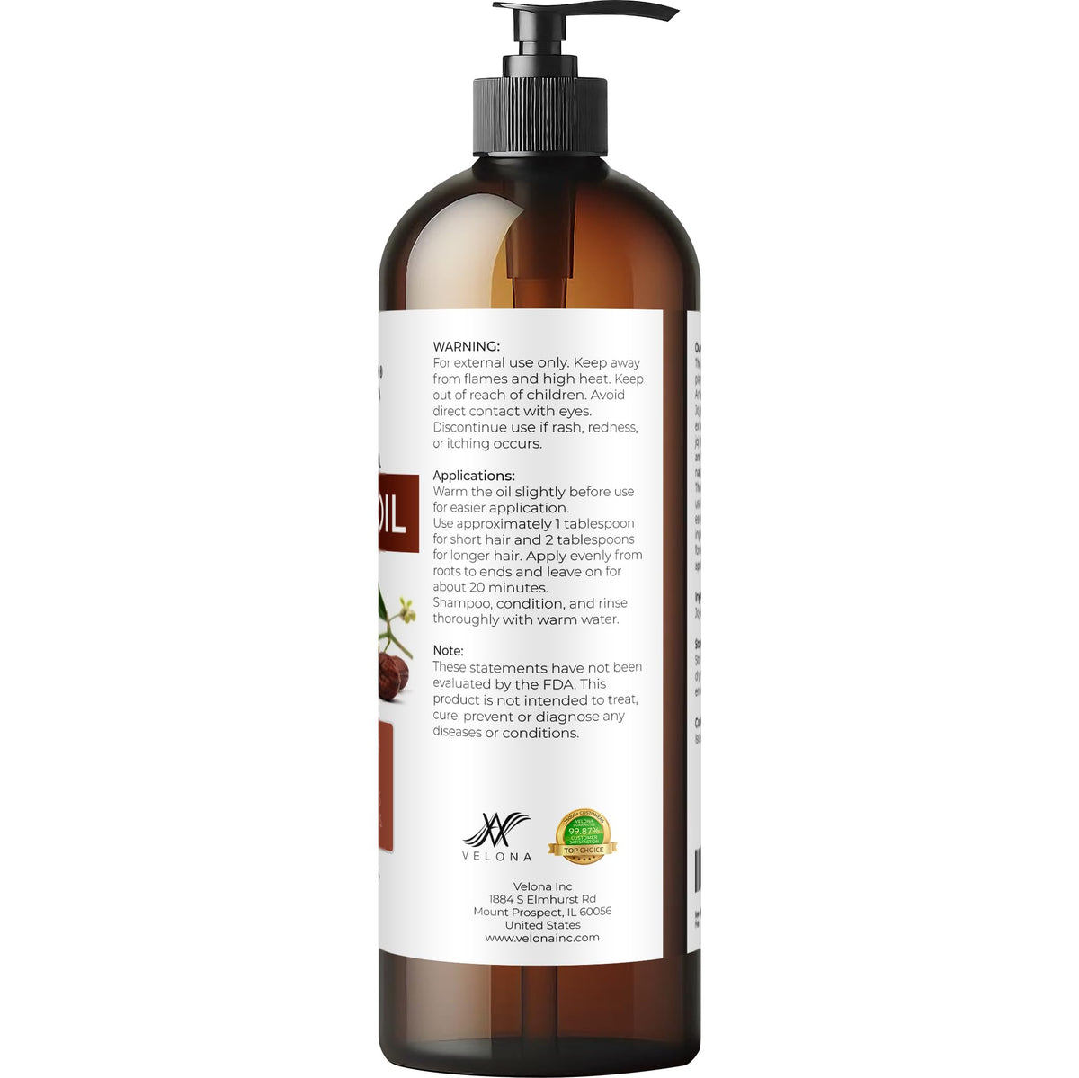 velona being applied to hair ends for smoothness and natural shine